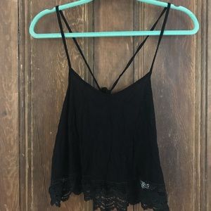 Black crop top